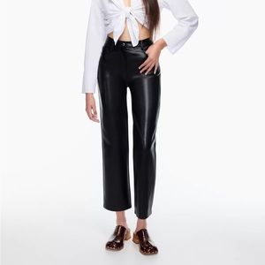 The Melina Cropped Faux Leather Pant